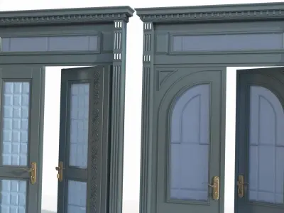 Doors interior 04 3D model