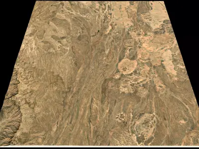Mecca and the Red Sea coast of Saudi Arabia - n19 e42 3D model