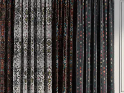 Curtain Set 87 3D model