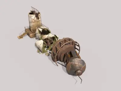 Destroyed Lighthouse  3D model