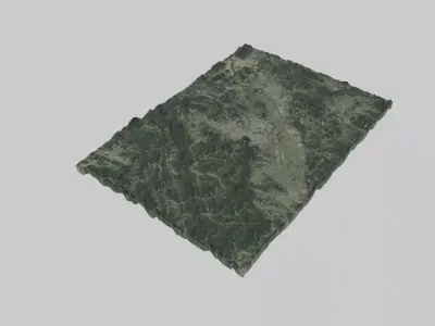 Cheongju City Low-poly 3D model