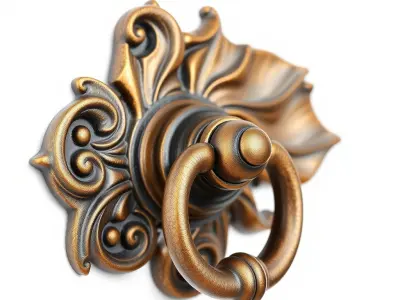 Antique Door Knocker Model Pack Low-poly 3D model