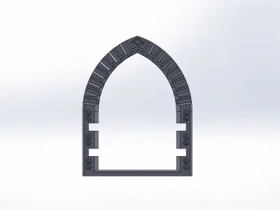 MEDIEVAL DOOR Free 3D model