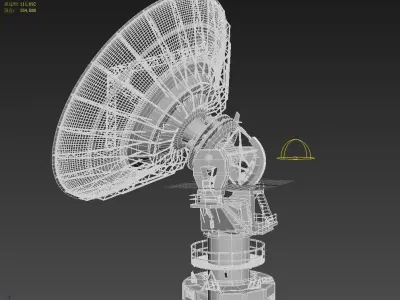 radio telescope 2 3D model