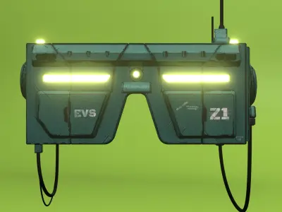 Cyberpunk Headset 3D model