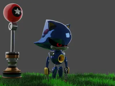 Metal Sonic 3D model
