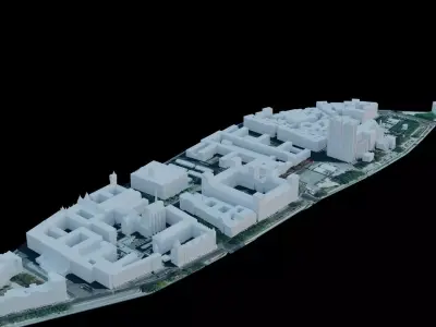 Ile De La Cite - Paris - France Free 3D model