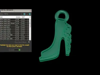 Kids Pendants 3dm STL OBJ FBX Renders Details 3D print model order