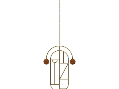 NOMON WOODEN DOTS Pendant Lamp 3D model