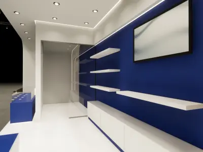 Exhibition booth design 3D model  3m x 8m 3D model