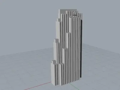 Rockefeller Center New York 3D print model