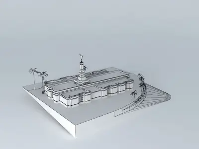 LDS.Temple Porto Alegre Brazil. Templo Mormon.102 nd. operati... Free 3D model
