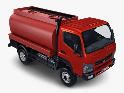 Mitsubishi Fuso Canter 4x4 Tanker 3D model