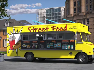  Solar Powered Street Food Truck Rigged 