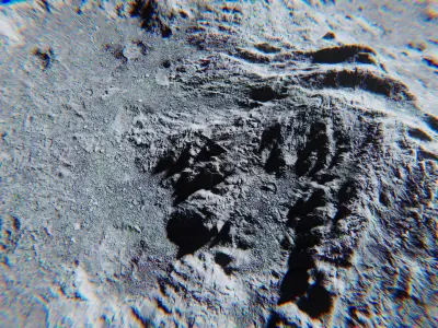 Moon Environment Pack - Unity 2017 Package Low-poly 3D model
