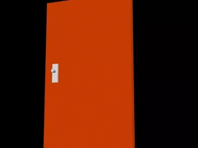 a door orange Free 3D model purchase