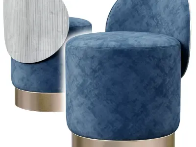 HEGE Pouf rond By Shake 3D model