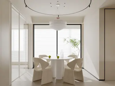 apartment interior scenes    3D model 12