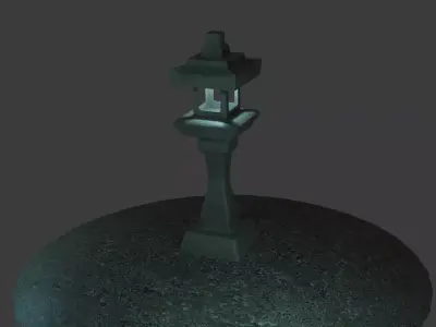 Lighthouse Low-poly 3D model 11