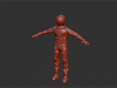 Major Tom the Sci Fi NPC Low-poly 3D model