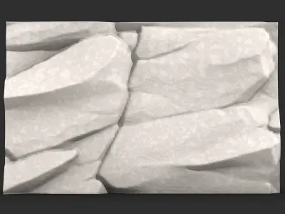 Raw Rockface Wall Scene Geometry 3D print model purchase