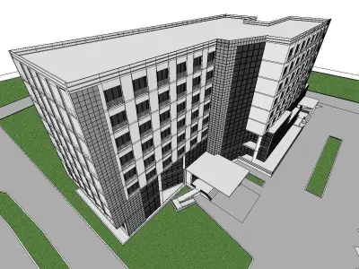 vacation spot-Resort-Fashion Leisure Hotel-0137 3D model