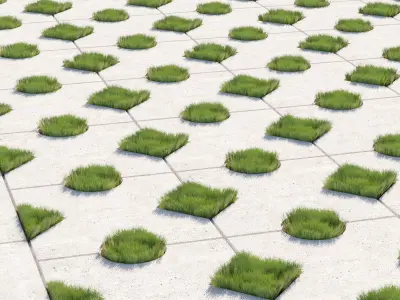 Decorative floor 01 Low-poly 3D model