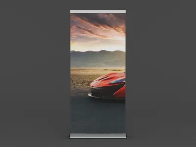 Roller Banner 3D model