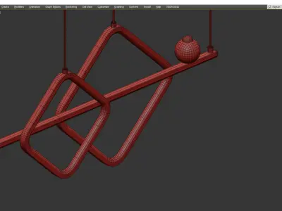 Laira Modern LED Pendant Light Low-poly 3D model