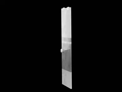 Sliding Glass Door Low-poly 3D model