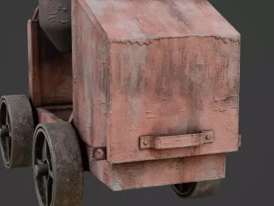 Concrete Mixer Game Ready Model Low-poly 3D model