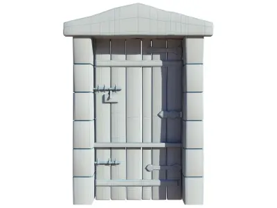 Medieval Door  Low-poly 3D model