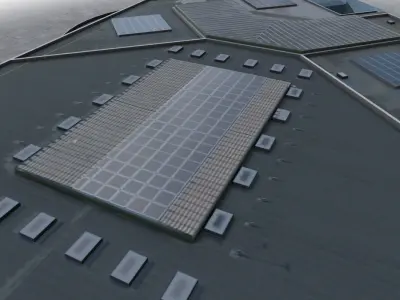 Nice Grimaldi Forum Low-poly 3D model