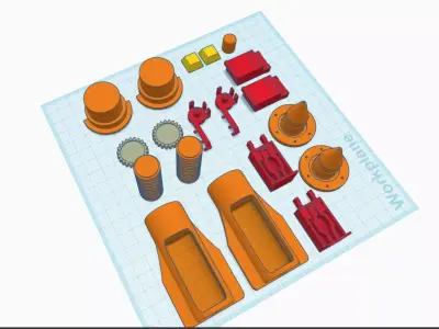 Star Wars At-At  Helmet Greeblies 3D print model