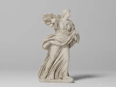 Chiaramonti Niobid Sculpture VR AR Mobile-ready Game-ready Low-poly 3D model