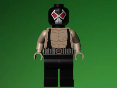LEGO Bane 3D model