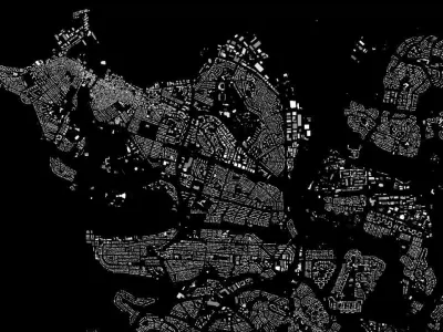 Reykjavik Streets and Buildings 3D model