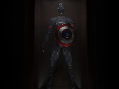 Captain America  3D model