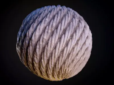 Rope Dirty Seamless PBR Texture Texture