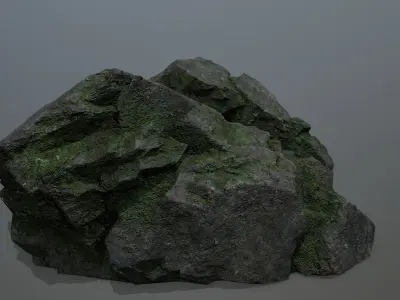 Rock Gate Low-poly 3D model