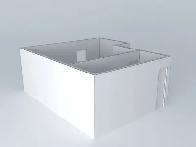 chrisorkut house with wooden door Free 3D model