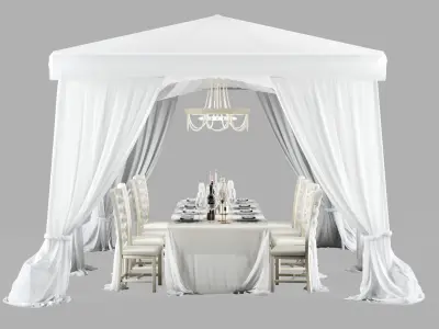 Party tent 3D model
