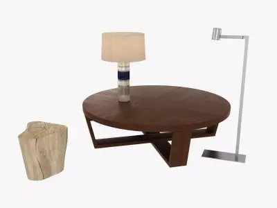 Table  Lamp Stump 3D model