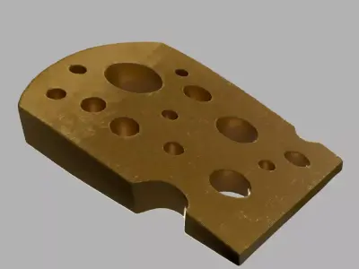 Door Block Cheese Free 3D print model