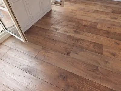 Wooden floor 23 WITHOUT PLUGINS 3D model