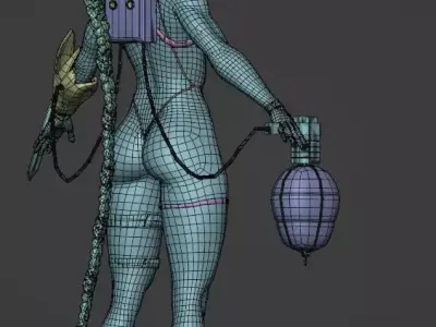 Warhammer 4k Callidus Assassin 3D model