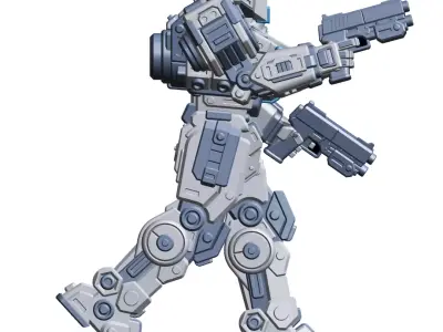 Game Knights Station Tabletop Mech Wargaming Miniature 3D print model