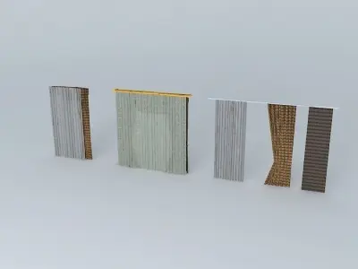 Classic curtain 3D model