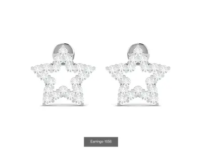 14 Star Pendant ring earrings pendant  3D Model Pack