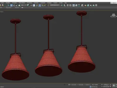Lark Pendant Light Low-poly 3D model